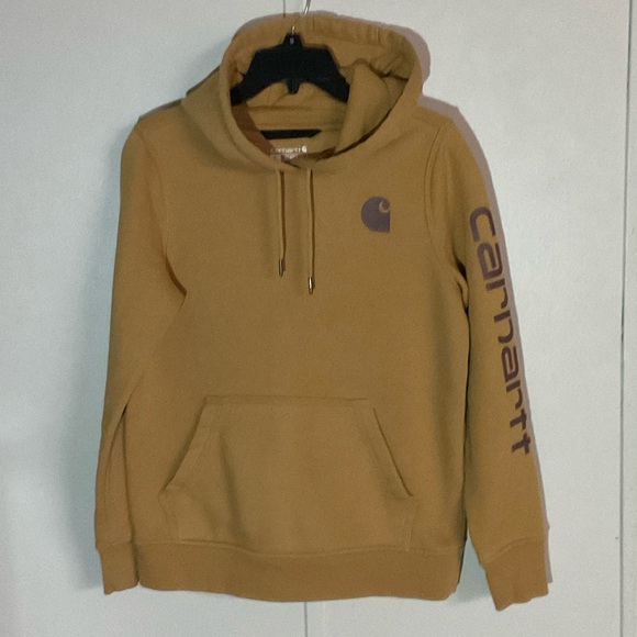 Carhartt Tops - Carhartt Women’s  Brown Hoodie with Logo
